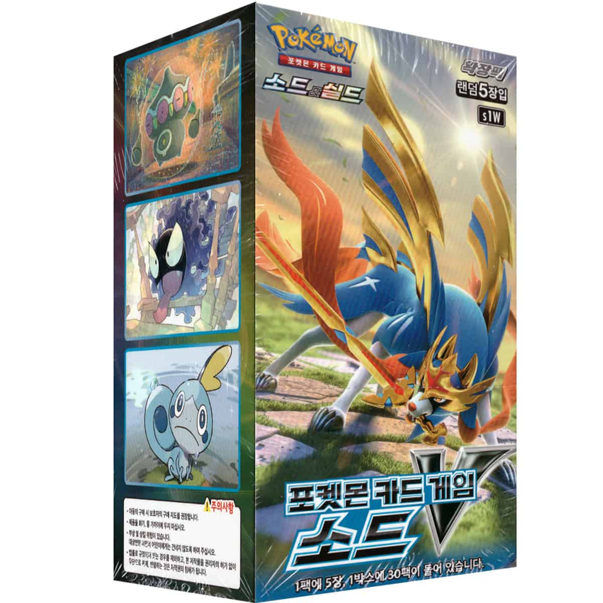 Pokemon Cards Sword V s1W Booster Box Korean Ver  K-TCG