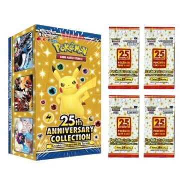Pokemon Cards “25th Anniversary Collection” Booster Box Indonesian